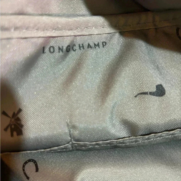 Longchamp cream leather quadri 2 way satchel handbag - Picture 12 of 14